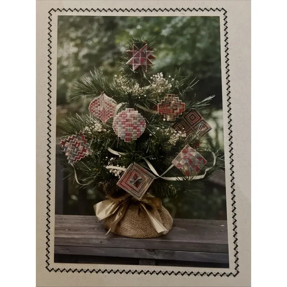 Sekas & Co Stained Victorian Paper Glass Ornaments III Needlepoint Pattern